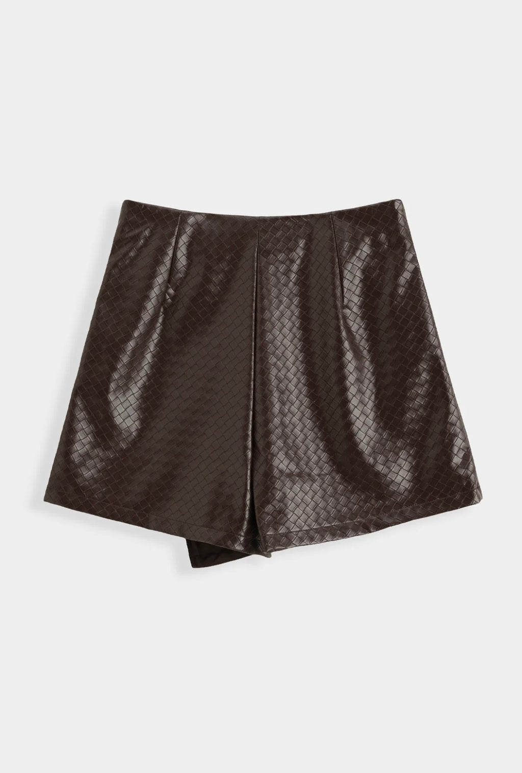 JUPE SHORT MARRON