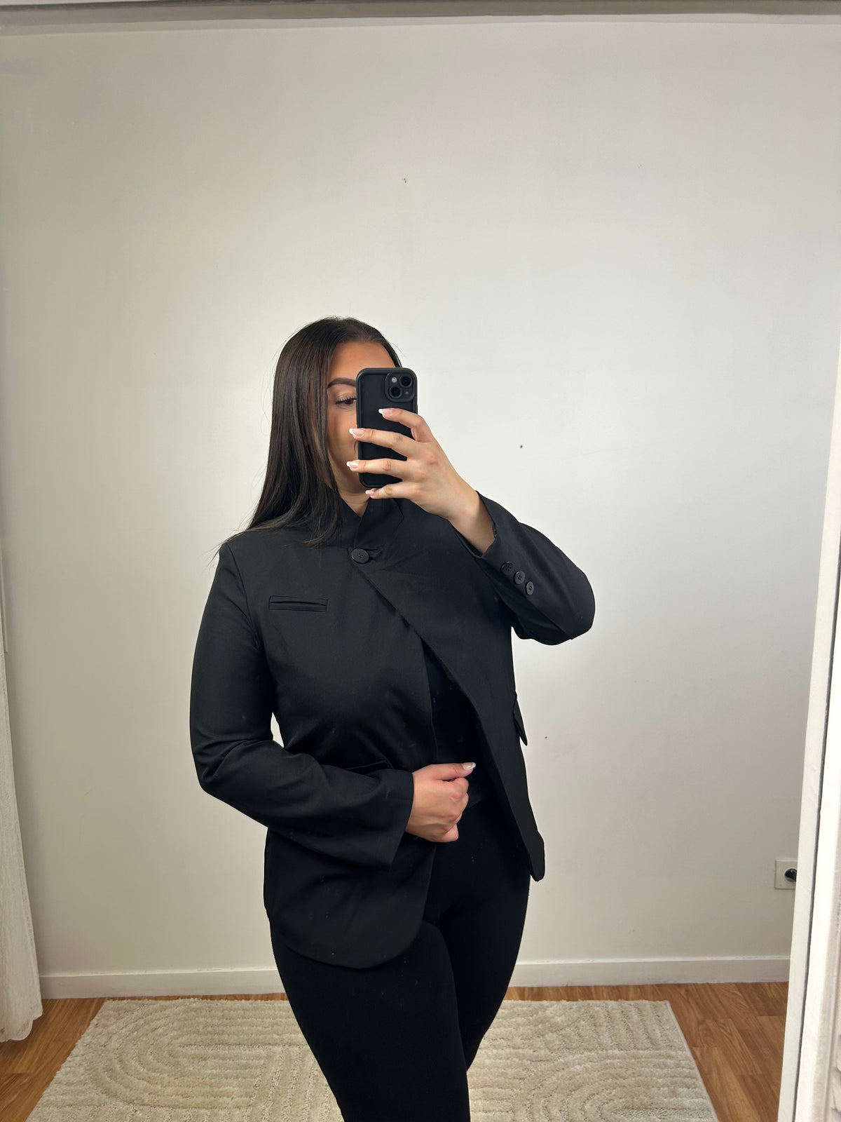 BLAZER NOIR CROISÉ