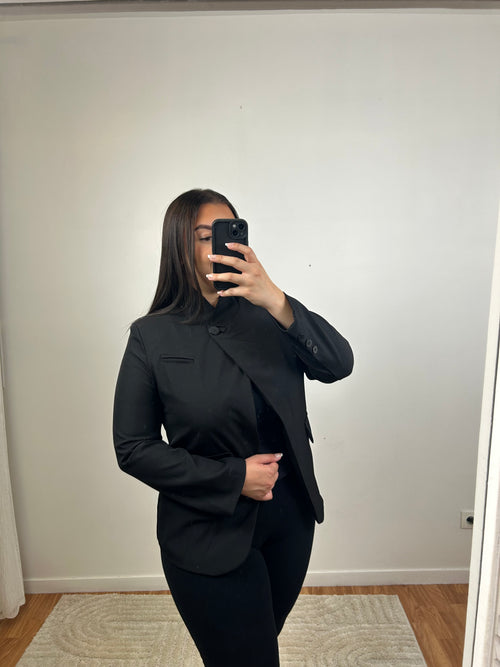 BLAZER NOIR CROISÉ