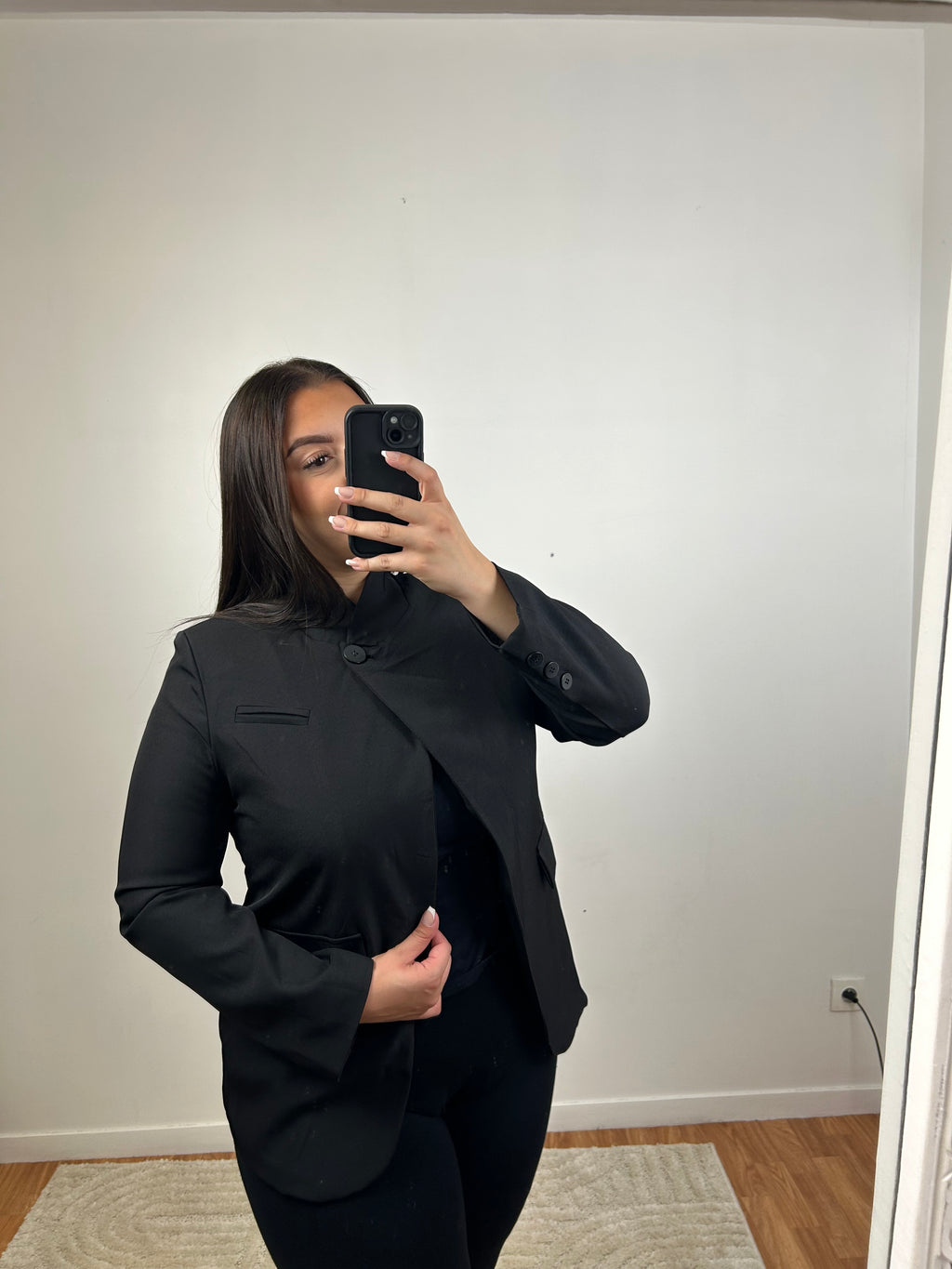 BLAZER NOIR CROISÉ