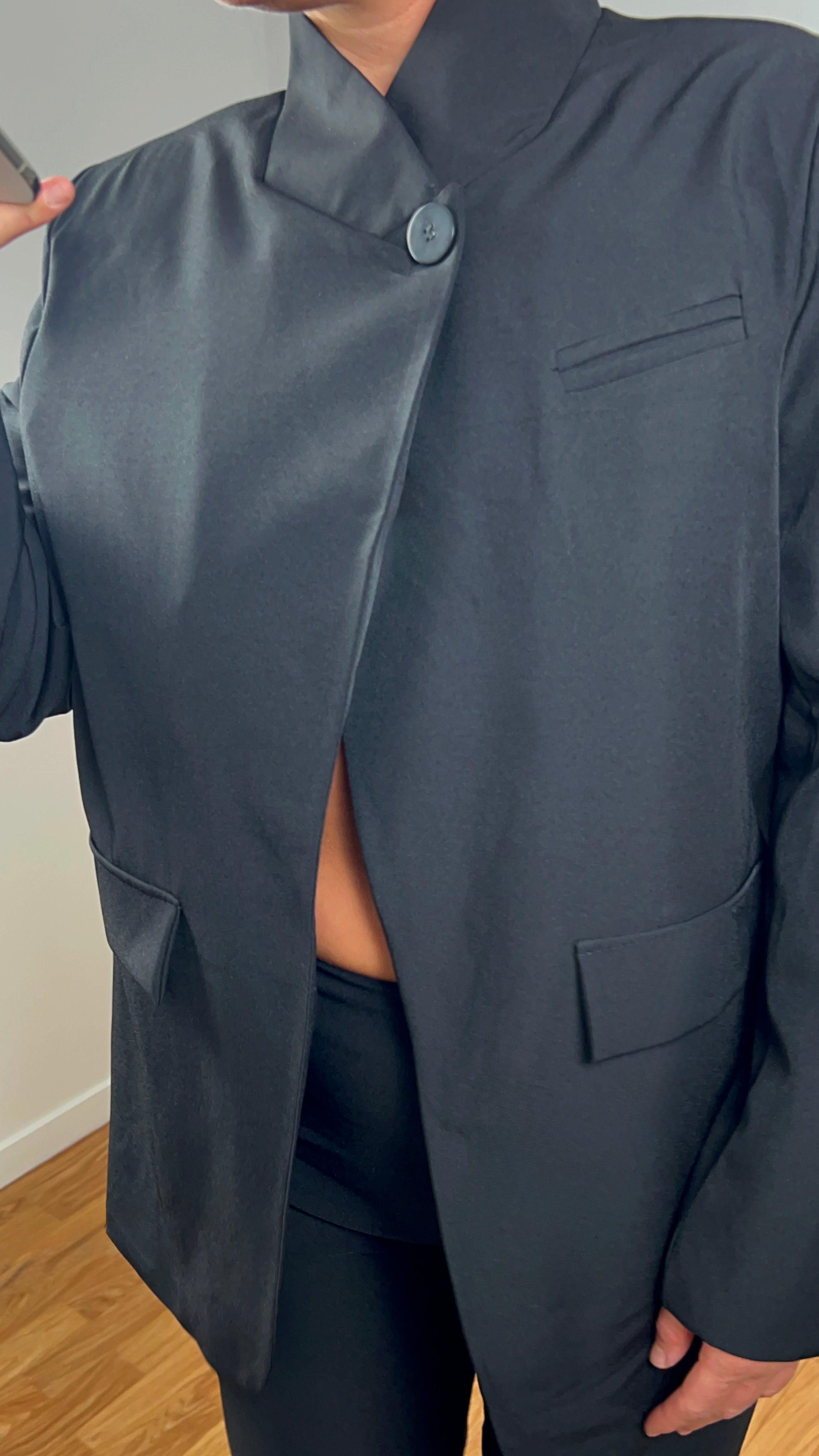 BLAZER NOIR CROISÉ