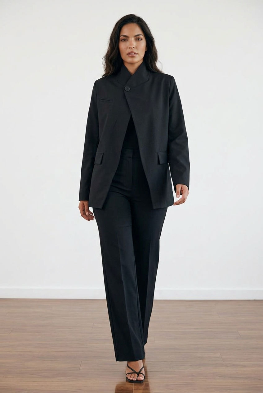 BLAZER NOIR CROISÉ