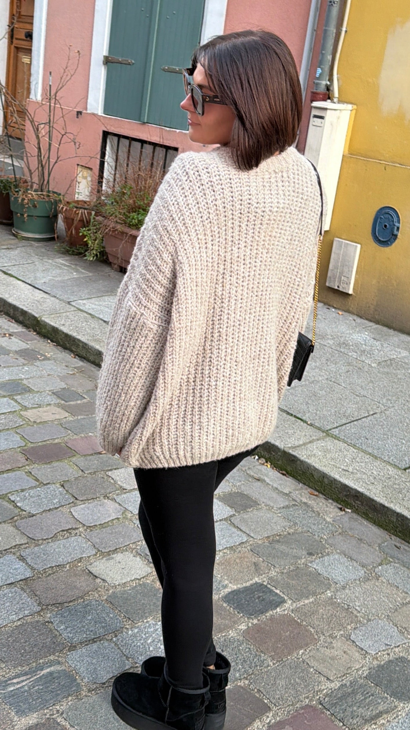 PULL TAUPE SARAH