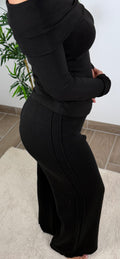 PANTALON NOIR FLUIDE SOFIA