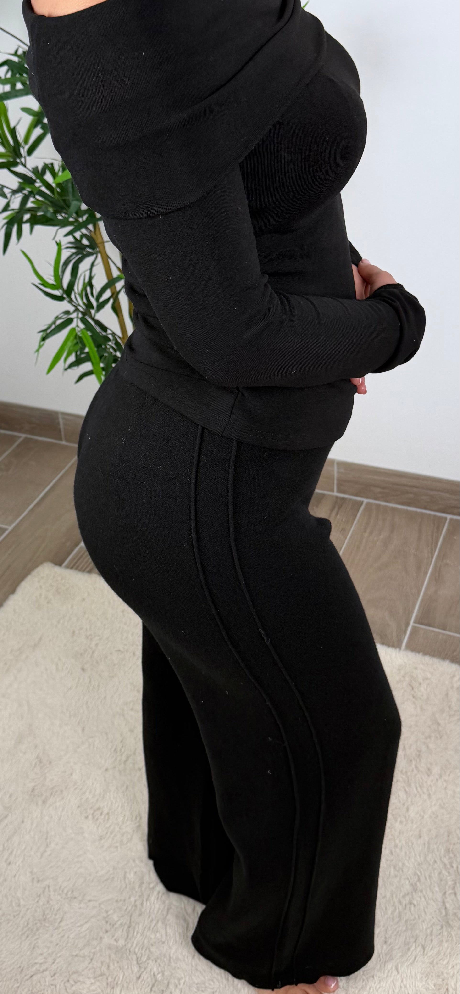 PANTALON NOIR FLUIDE SOFIA