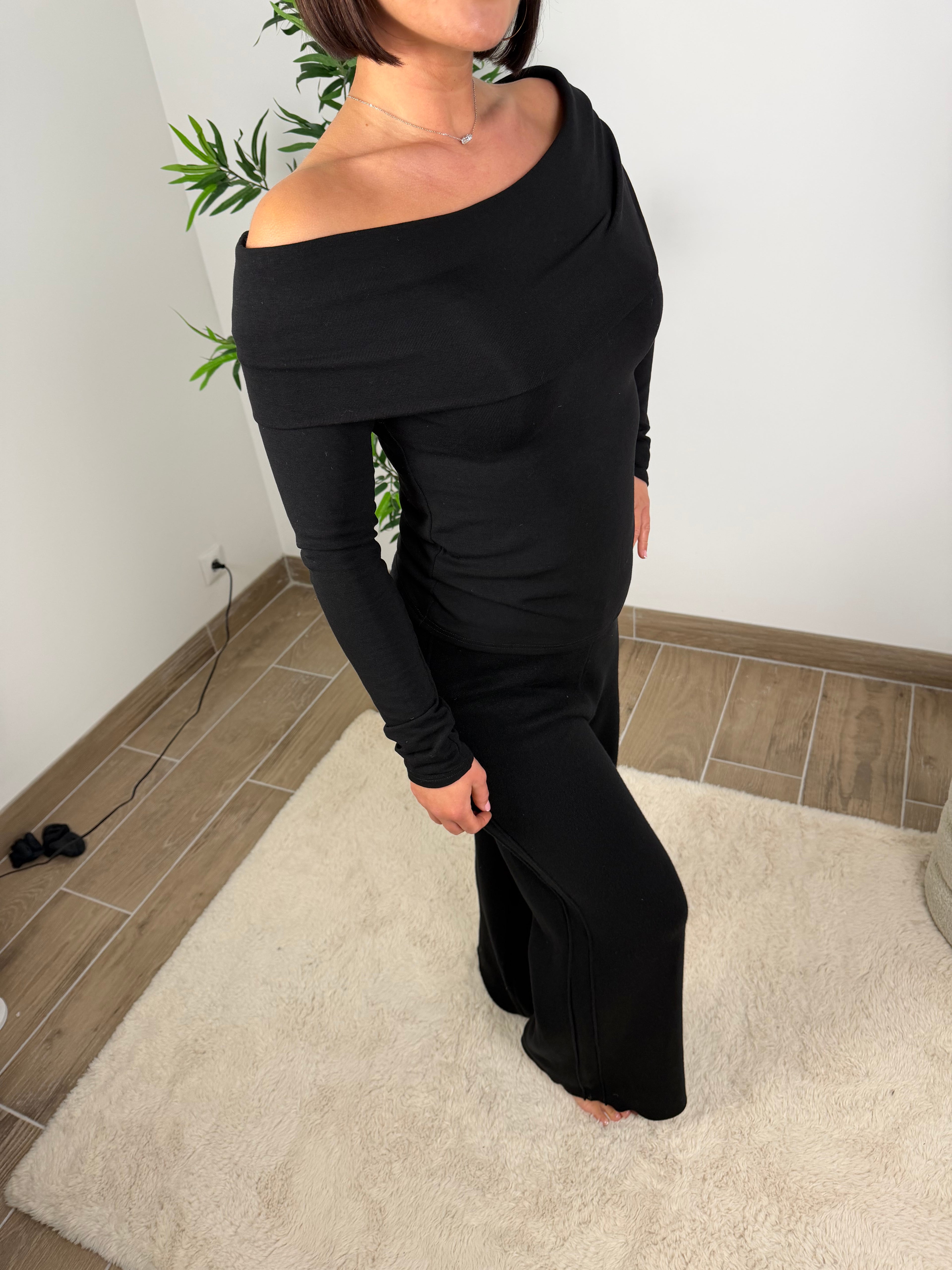 PANTALON NOIR FLUIDE SOFIA