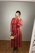 ROBE LONGUE CROCHET ROSE
