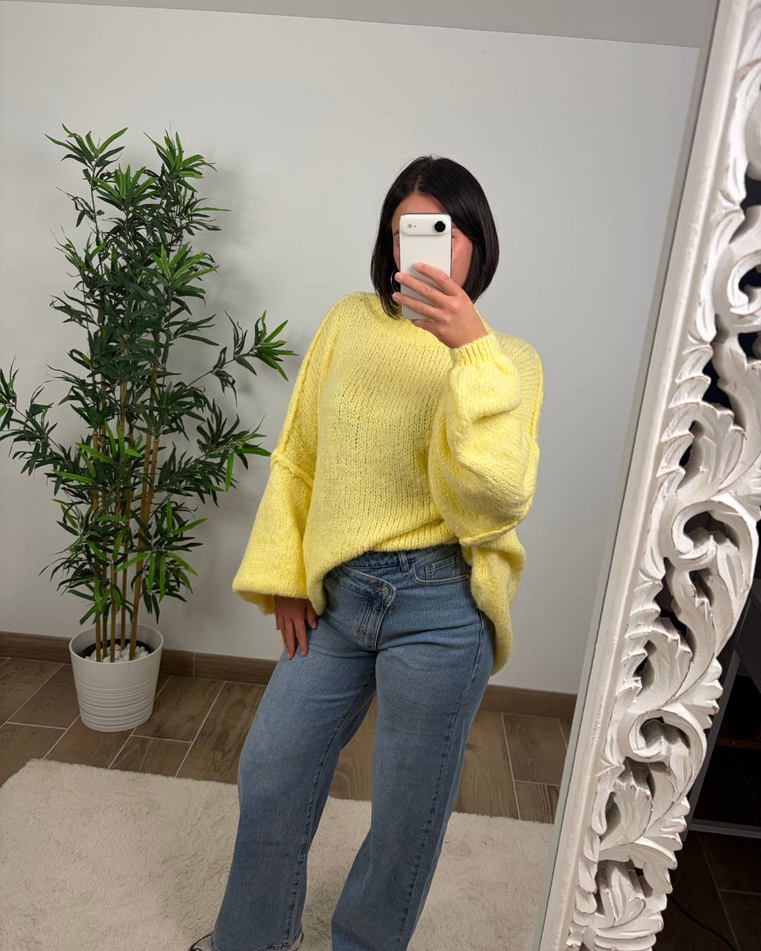 PULL JAUNE OVERSIZE