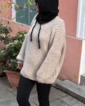 PULL TAUPE SARAH