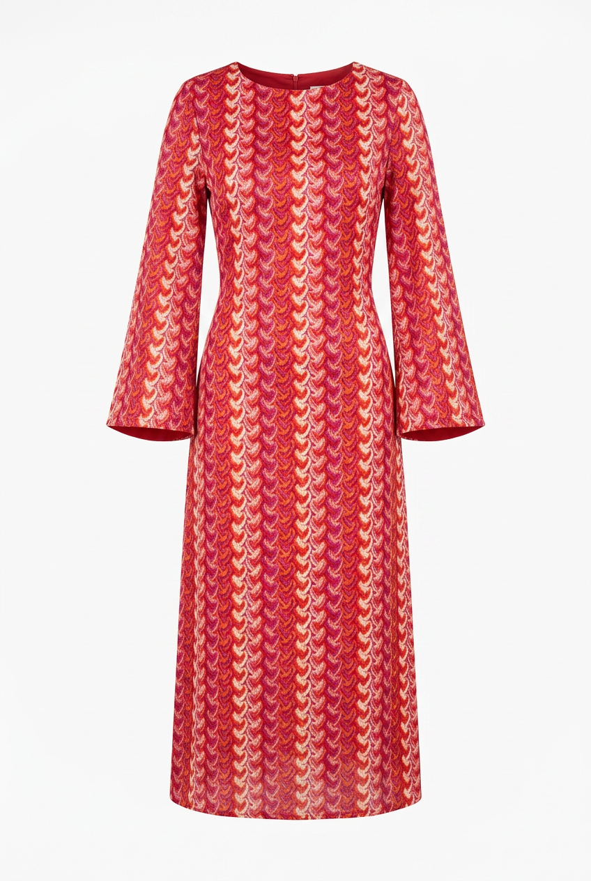 ROBE LONGUE CROCHET ROSE